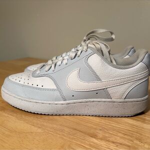 Nike Court Vision Low Next Nature Women's Shoes Football Grey/White Sz 7.5